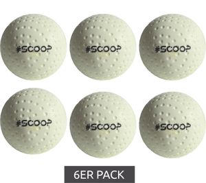 6-pack SCOOP X-Treme Hockey with Dimple Design Hockey Balls Sports Equipment NL266447 White 6-pack SCOOP X-Treme Hockey with Dimple Design Hockey Balls Sports Equipment NL266447 White