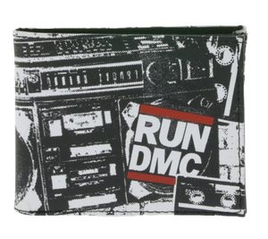 RUN DMC Stilvolle Band-Brieftasche mit auffälligen Motiv Gothic-Style LW112063DMC Schwarz/Rot/Weiß RUN DMC Stilvolle Band-Brieftasche mit auffälligen Motiv Gothic-Style LW112063DMC Schwarz/Rot/Weiß
