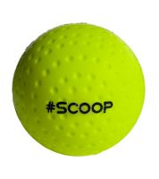 6er Pack SCOOP X-Treme Hockey Street-Balls mit Dimple-Design Hockeyball Sport-Ausrüstung NI266446 Neon-Gelb