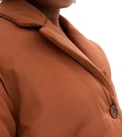 Chaqueta sostenible para mujer: Blazer acolchado con cinturón, chaqueta informal 944007 marrón