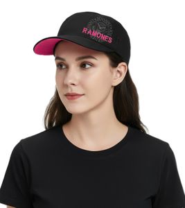 Gorra de algodón Ramones para mujer, estilo punk rock, corte militar y corte ligeramente curvado FC103418RAM, negra Gorra de algodón Ramones para mujer, estilo punk rock, corte militar y corte ligeramente curvado FC103418RAM, negra