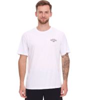 2er Pack U.S. SPORT AMERICA Herren T-Shirt Basic Baumwoll-Shirt Rundhals-Shirt Kurzarm Blau/Weiß