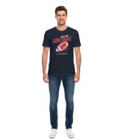 2-Pack U.S. SPORT AMERICA Men's Basic Cotton T-Shirt, Crew Neck, Short Sleeve, Blue/White