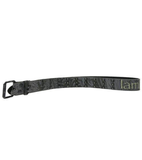 Lamb of God Gürtel der Metal-Band für Damen oder Herren Einheitsgröße 95cm verstellbarer Freizeit-Gürtel BT106477LOG3 Grau/Schwarz