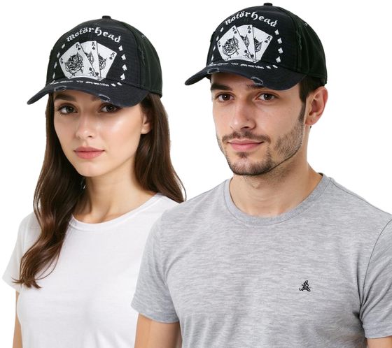 Casquette Motorhead élégante casquette de baseball casquette en coton article fan TC110387MTR Noir/Blanc