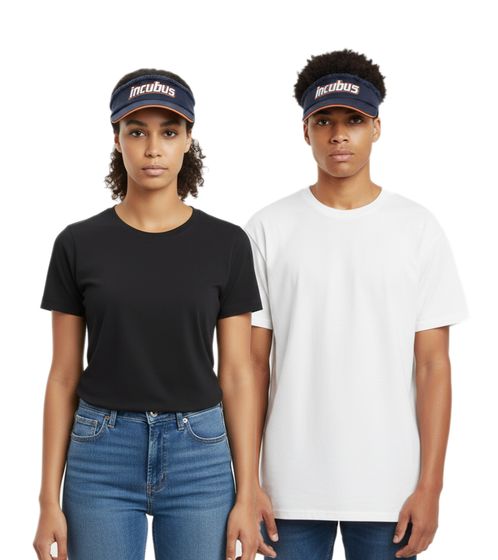 Cappellino con visiera unisex Incubes Rock Band con logo ricamato, in cotone, 8823INC, blu scuro