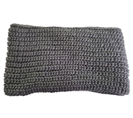 Loopschal breiter Rund-Schal für Damen und Herren schlichter Strick-Schal SF158164PLB Grau