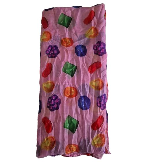 CANDY CRUSH SAGA Halstuch mit Spielstein-Print Damen und Kinder Sommer-Tuch SF030408CCS Pink