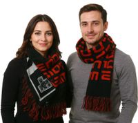 NINTENDO Fransen-Schal weicher Schal für Damen und Herren mit Nintendo Aufdruck Herbst-Schal KS165004NTN Schwarz