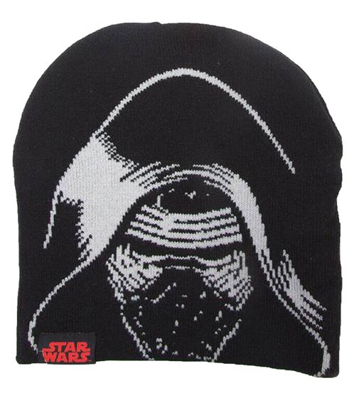 Star Wars Das Erwachen der Macht Beanie Strick-Mütze mit Kylo Ren Gesicht KC505011STW Schwarz