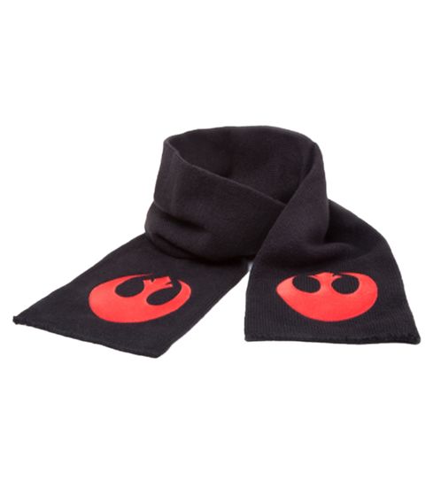 Star Wars Rebellenallianz Schal für Damen und Herren Fan-Wear Strick-Schal KS080443STW Schwarz