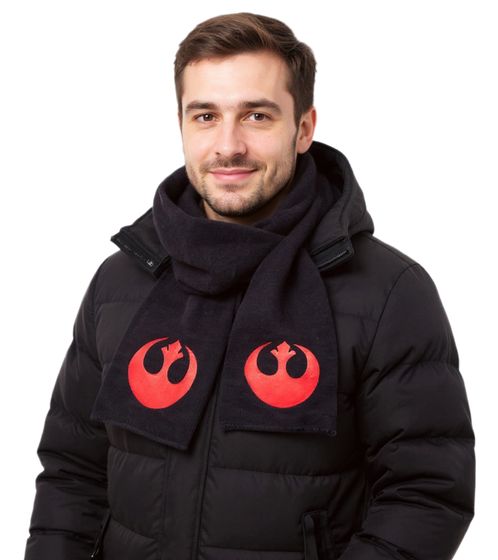 Star Wars Rebel Alliance Scarf for Women and Men Fan-Wear Knitted Scarf KS080443STW Black