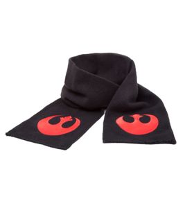 Star Wars Rebellenallianz Schal für Damen und Herren Fan-Wear Strick-Schal KS080443STW Schwarz