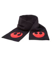 Écharpe Star Wars Alliance Rebelle pour Femme et Homme, Écharpe Tricotée Fan-Wear KS080443STW Noire