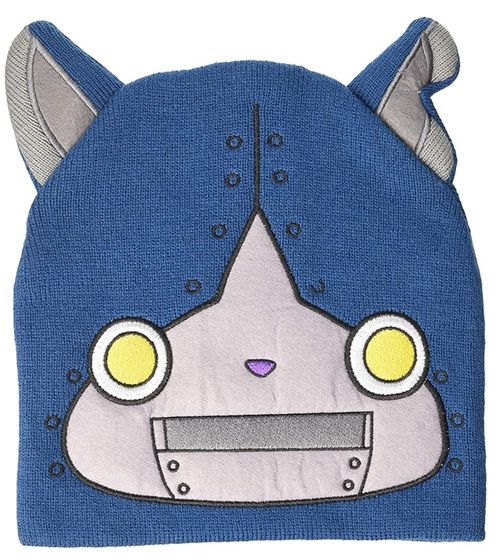 Yo-kai Watch Robonyan Beanie Strick-Mütze Kinder Kopfbedeckung mit Ohren KC302488YKW Blau
