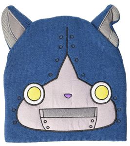 Yo-kai Watch Robonyan Beanie Strick-Mütze Kinder Kopfbedeckung mit Ohren KC302488YKW Blau