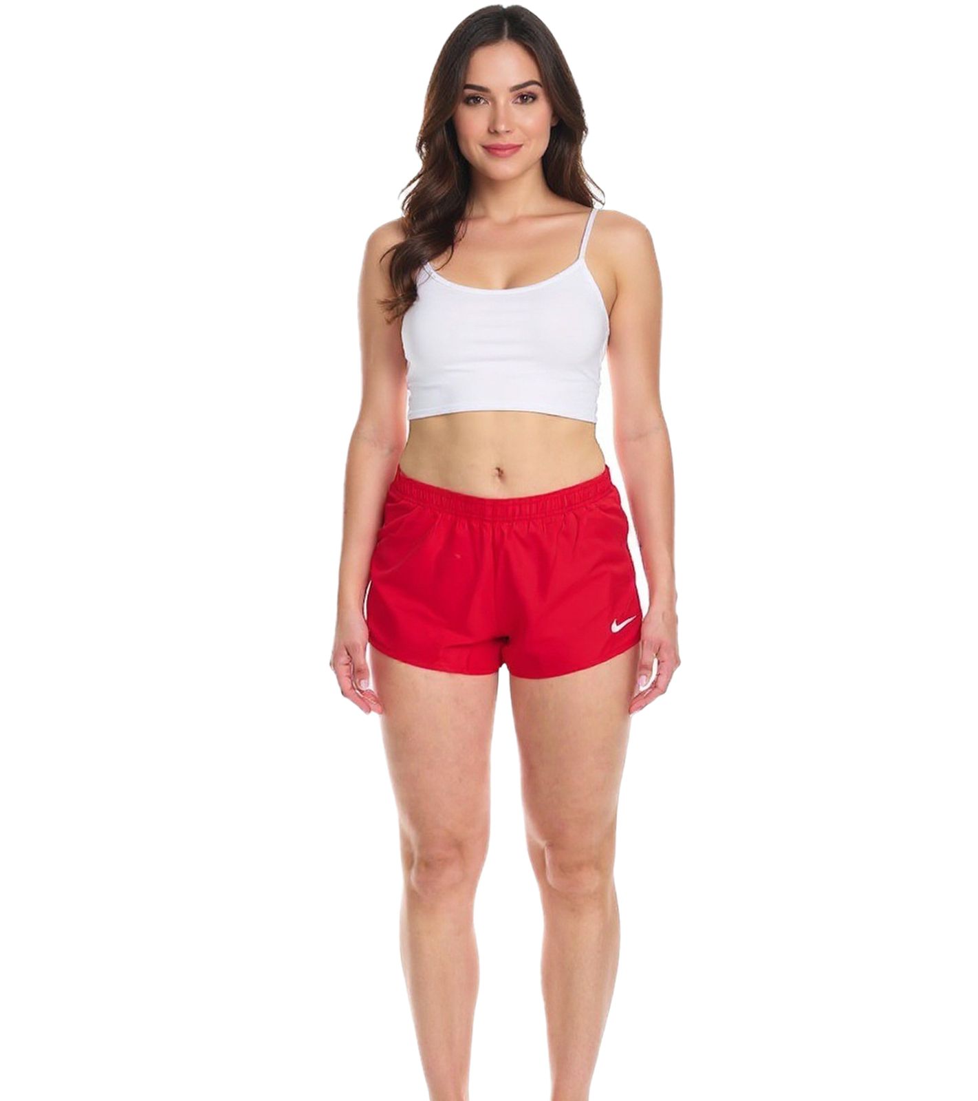 Short d'entraînement NIKE Stock Fast 2 pour femme avec technologie Dri-FIT, short de football, pantalon de sport, NT0304-657, rouge