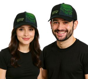 Gorra unisex de béisbol estilo camionero Shadow Fall con logo bordado, TC105708SHF, color negro Gorra unisex de béisbol estilo camionero Shadow Fall con logo bordado, TC105708SHF, color negro