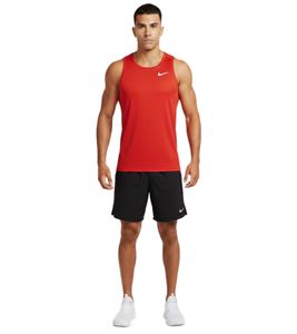NIKE Dry Herren Sport-Shirt Fitness-Shirt mit Dri-FIT-Technologie Tank- Top NT0306-657 Rot