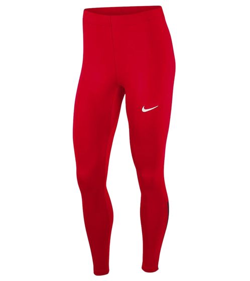 NIKE Women's Sport Tights with DRI-FIT Technology, Lightweight Sports Pants, Breathable Soccer Pants, Slim Fit, NT0314-657 Red
