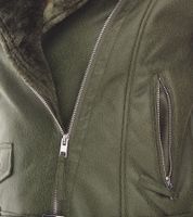 Veste motarde femme, veste mi-saison avec col à revers, veste en similicuir 923116 Vert