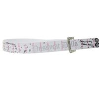 Ceinture Femme THE PUSSYCAT DOLLS, Taille Unique, 95 cm, avec Boucle Amovible, BT110456PCD3, Blanc/Rose