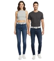 Ceinture Femme THE PUSSYCAT DOLLS, Taille Unique, 95 cm, avec Boucle Amovible, BT110456PCD3, Blanc/Rose