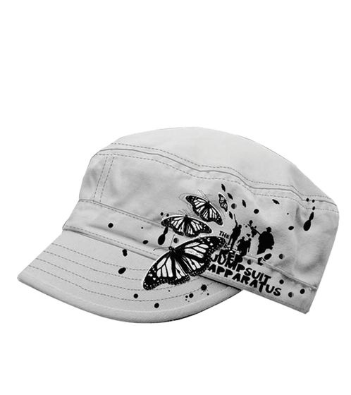 The Red Jumpsuit Apparatus Unisex Baumwoll-Cap im millitärischen Schnitt mit leicht gebogenen Schnitt FC110856RJA Weiß