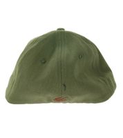 Gorra unisex de Elm Street, gorra de béisbol con efecto desgastado, gorra de algodón, gorra de fan TC105444NOE, verde oliva/rojo