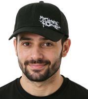 Casquette unisexe My Chemical Romance en coton à visière légèrement incurvée, casquette de baseball TC111925MCR, noir/blanc