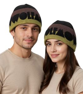Gorro Wolfmother, gorro acogedor, elegante gorro de punto, artículo para fans KC109932WLM, negro/gris/amarillo Gorro Wolfmother, gorro acogedor, elegante gorro de punto, artículo para fans KC109932WLM, negro/gris/amarillo