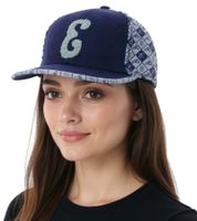 Gorra unisex Eazy-E con visera plana, ideal para fanáticos de los raperos estadounidenses, TC110970ESE3, azul/gris