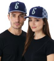 Gorra unisex Eazy-E con visera plana, ideal para fanáticos de los raperos estadounidenses, TC110970ESE3, azul/gris