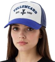 Gorra de béisbol YELLOWCARD con visera curva, para fans de bandas de pop punk, TC103518YWC, blanca/azul