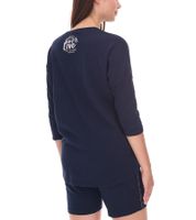 Sudadera SOCCX by Carina de cuello redondo extragrande para mujer, ideal para el día a día, SCU-2100-3772, azul