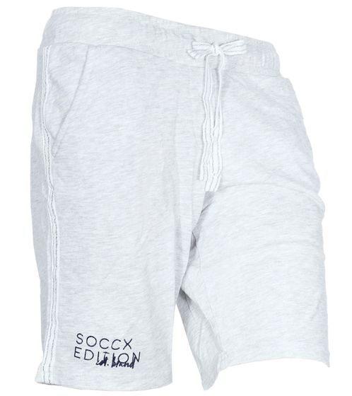 SOCCX Damen Freizeit-Shorts Leggings kurze Baumwoll-Hose Sommer-Shorts 364388_2007 Grau