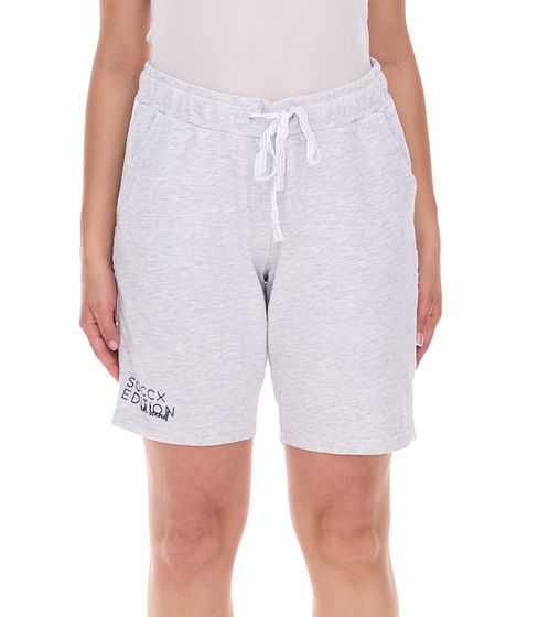 Short décontracté, legging, pantalon court en coton, short d'été pour femme SOCCX, 364388_2007 Gris