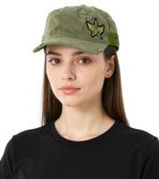 Casquette unisexe en coton, coupe militaire légèrement incurvée. Casquette Field FC110821RJA, Vert Olive