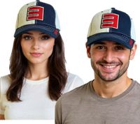 Gorra unisex de Eminem con logo bordado, elegante gorra de béisbol, producto para fans, azul marino/blanco