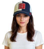 Gorra unisex de Eminem con logo bordado, elegante gorra de béisbol, producto para fans, azul marino/blanco
