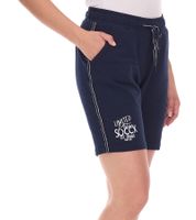 Pantalones cortos casuales SOCCX by Carina para mujer, leggings, pantalones cortos de algodón, pantalones cortos de verano, 364388_2007 Azul