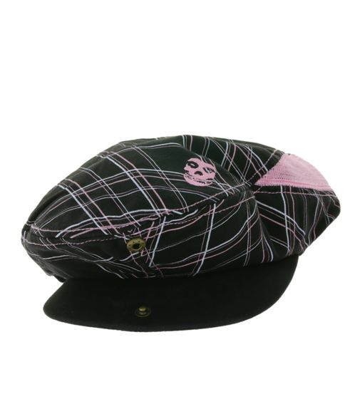 Misfits Unisex Punkband Schiebermütze aus Baumwolle Alltags-Mütze Fan-Artikel 8421MIS Schwarz/Rosa