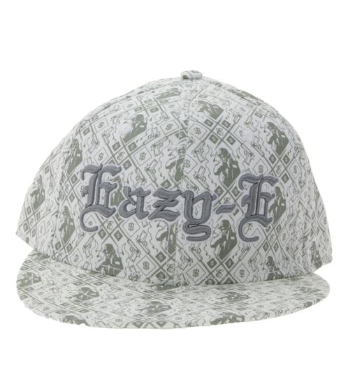 Eazy-E Unisex Flat Brim Cap US Rapper Fan-Wear mit flachem Schirm TC110973ESE4 Weiß/Grau