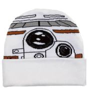 Bonnet Star Wars BB8, bonnet tricoté douillet, article tendance pour les fans KC112108STW, blanc