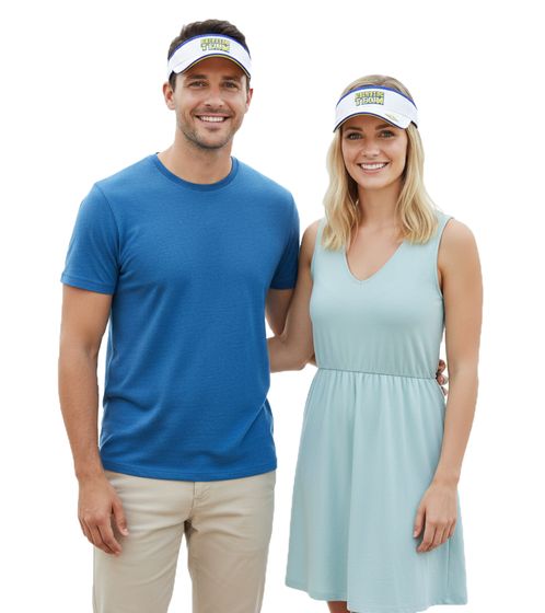 Cappellino con visiera unisex Drinking Team, elegante berretto in cotone, accessorio per feste, 7178BOY Bianco
