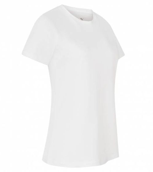 PUMA Blank Base Damen T-Shirt nachhaltiges Baumwoll-Shirt Sport-Shirt Fitness-Shirt 678258 01 Weiß