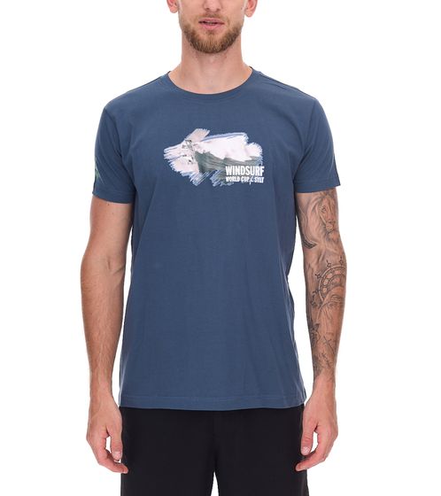 green SYLT "WINDSURF WORLD CUP SYLT" Baumwoll-Shirt für Herren mit Prints 0100-007 Dunkelblau