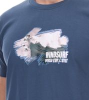 green SYLT "WINDSURF WORLD CUP SYLT" Baumwoll-Shirt für Herren mit Prints 0100-007 Dunkelblau green SYLT "WINDSURF WORLD CUP SYLT" Baumwoll-Shirt für Herren mit Prints 0100-007 Dunkelblau