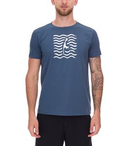 green SYLT Herren Baumwoll-Shirt mit Wellenoptik und Sylt Grafik 0100-007 Dunkelblau green SYLT Herren Baumwoll-Shirt mit Wellenoptik und Sylt Grafik 0100-007 Dunkelblau
