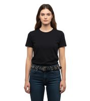 MISFITS Punk Band Belt for Men and Women with Lettering and Studs, Casual Belt BT105931MIS3 Black/White